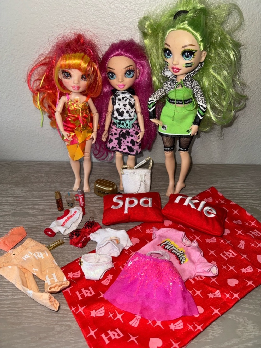 Rainbow High Fashion Doll Collection - Multicolor 3 dolls/accessories